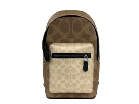 Therut West Color Block Leather Sling Pack Backpack Bag – Stylish & Functional